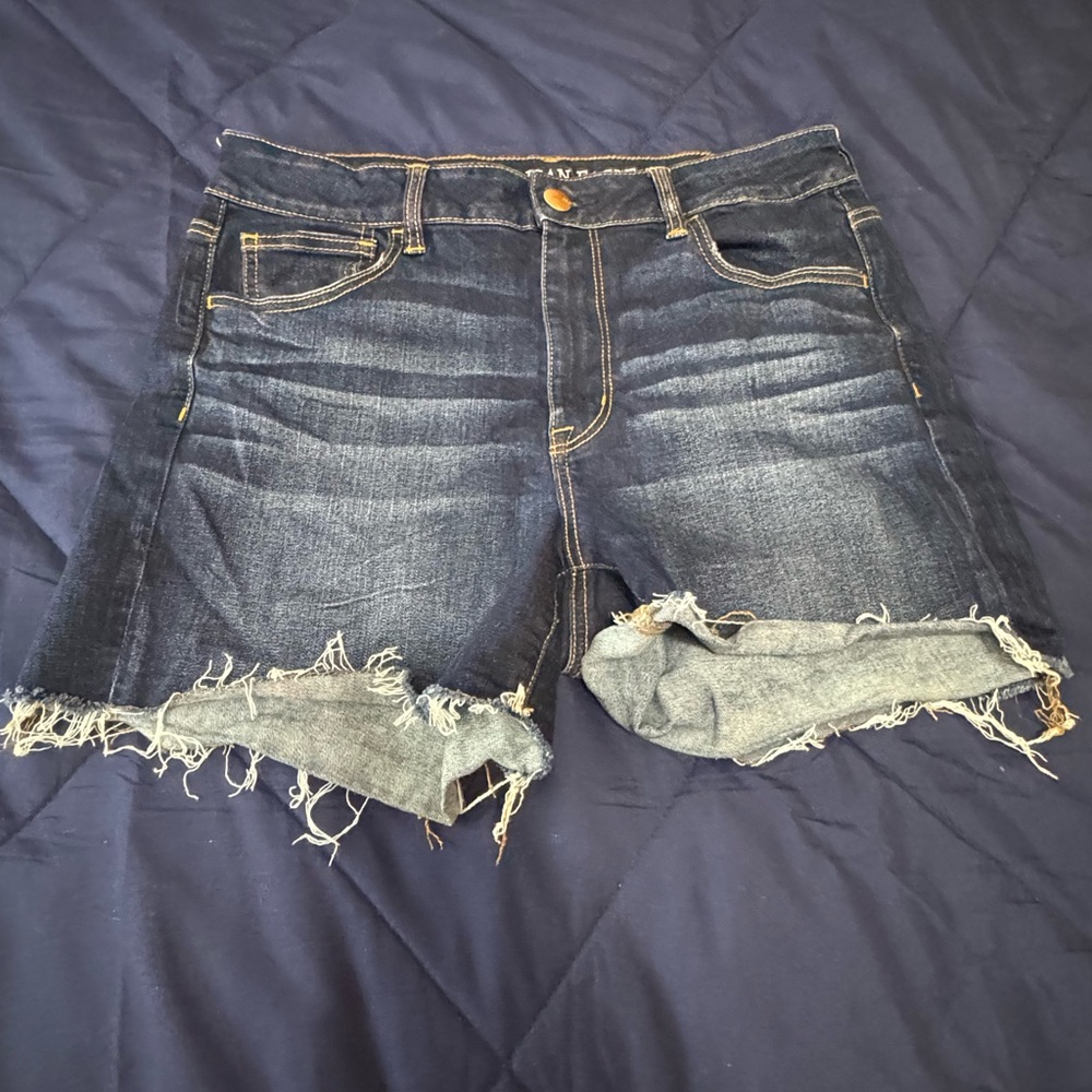 American Eagle Outfitters Dark Blue Jean Shorts (PLEASE READ DESCRIPTION)